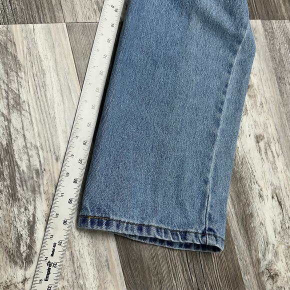 Levis 550 Red Tab Stonewash Blue Mens 35x30 Relaxed Fit Straight Leg Denim Jeans - Picture 7 of 13